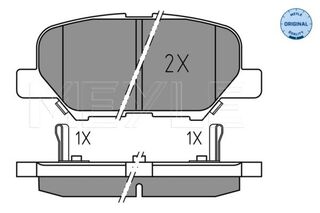 Mazda 6 GJ GL Rear Brake Pads 2012-2015