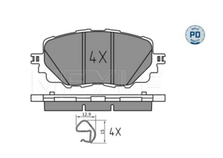 Mazda MX5 ND Front Brake Pads 2015-2022